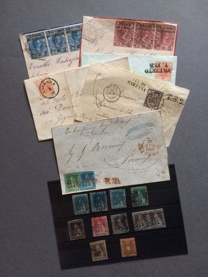 ANCIENS ÉTATS ITALIENS - Ensemble de timbres...