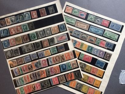 ETATS-UNIS - Timbres des premières émissions...