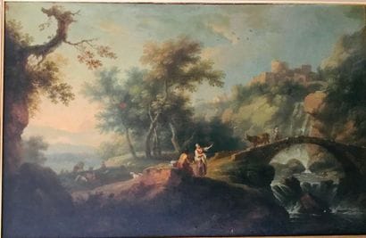 Ecole FRANCAISE dans le goût de BOUCHER
Paysage...