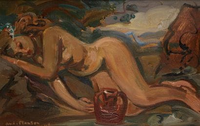 André PLANSON (1898 - 1981)
Nu endormi, 1948
Huile...
