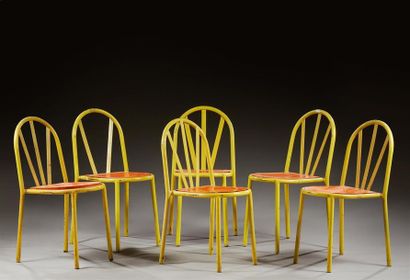 ROBERT MALLET-STEVENS (1886-1945) 
Six chaises...