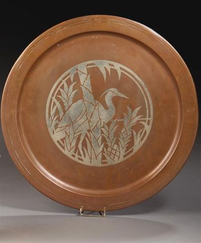 Luc LANEL (1893 - 1965) pour CHRISTOFLE
Plateau...