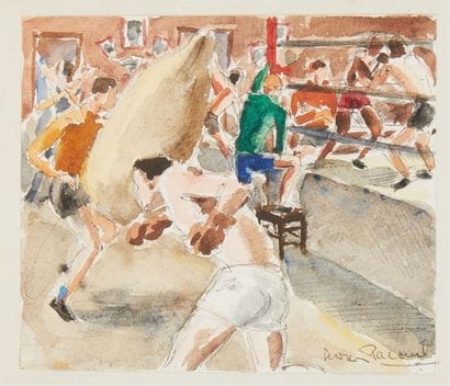 Georges PACOUIL (1903-1996)
Salle de Boxe...