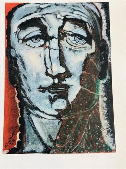 D'APRES HENRY DE WAROQUIER
Visage, 1938,...