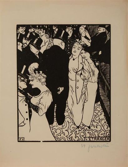 Felix VALLOTTON (1865-1925)
L'Etranger, 1894,...
