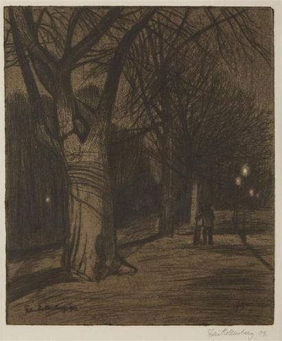 Felix HOLLENBERG (1868-1945)
Deux promeneurs...