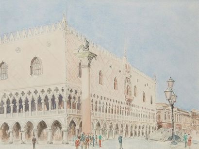 Ecole du XXe siècle
Vue de Venise, entrée...