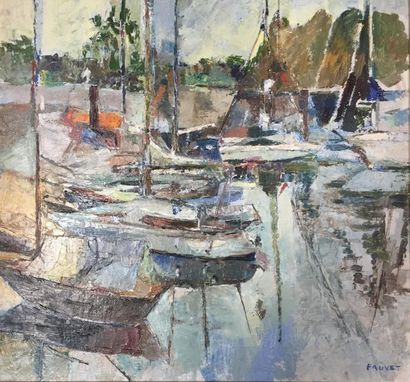 Françoise FAUVET ( née en 1947)
Bateaux au...