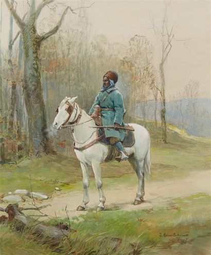 Jean-Jacques BERNE-BELLECOUR (1874-1939)
Cavalier...