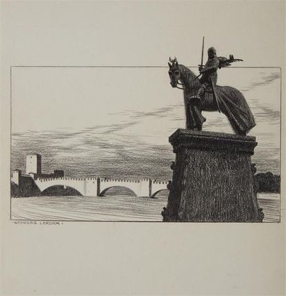 Georges LEROUX (1911-1997)
Statue équestre...