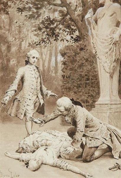 Maurice LELOIR (1853-1940)
Scènes galantes
Deux...