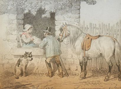 Théodore FORT (1810-1896)
Le maquignon galant...