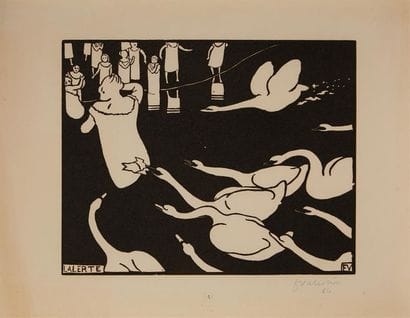 Felix VALLOTTON (1865-1925)
L'Alerte, 1895,...