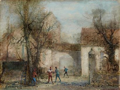 Guy CAMBIER (1923-2008)
Scène de rue animée
Huile...