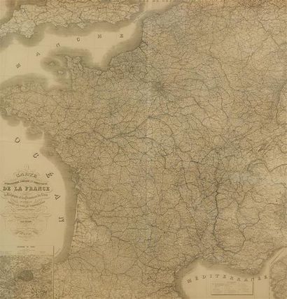 Boris LACROIX (1902-1984) 
Grande carte de...
