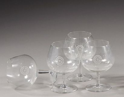 Luc LANEL (1893-1965)
BACCARAT
Suite de cinq...