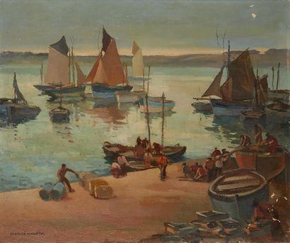 Pierre WAGNER (1897-1943)
Marins à quai
Huile...