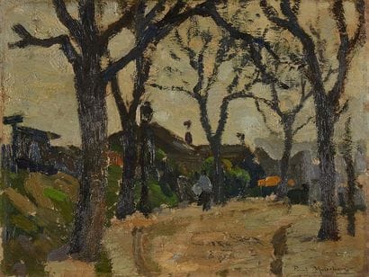 Paul MORCHAIN (1876-1939)
Vue d'un jardin...