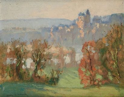 Lucien de MALEVILLE (1881-1964)
Vue du château...