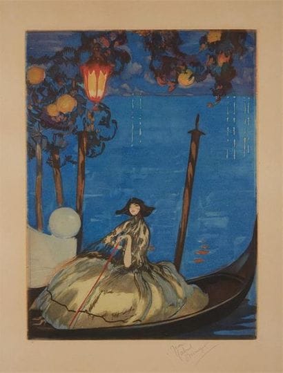 Jean-Gabriel DOMERGUE (1889-1962)
Vénitienne...