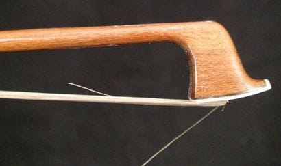 Archet de violon de facture allemande, baguette...