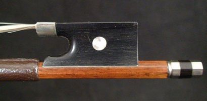 Archet de violon de facture allemande, baguette...