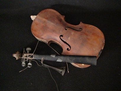 Petit violon 4/4d'étude allemand. Manché...