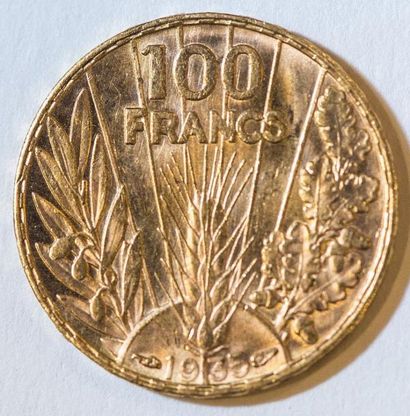 100 Francs or Bazor 1935 TTB+ à SUP