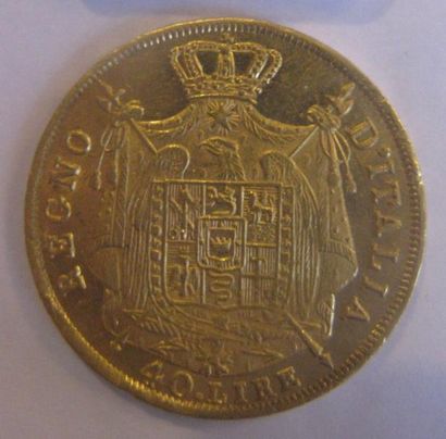 Royaume de Napoléon (Italie) - 40 Lire or...