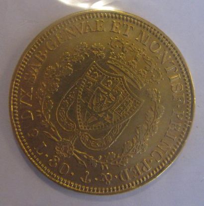 Sardaigne (Italie) - 80 Lire or Charles Félix...