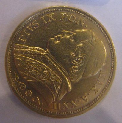 État pontifical - 20 Lire or Pie IX 1868...