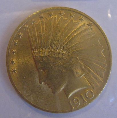 USA - 10 Dollars or Tête d'indien 1910 T...