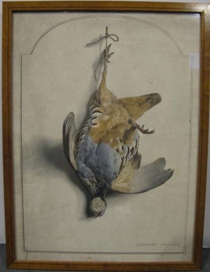 Edouard TRAVIES, 1809-c.1869
La perdrix rouge...