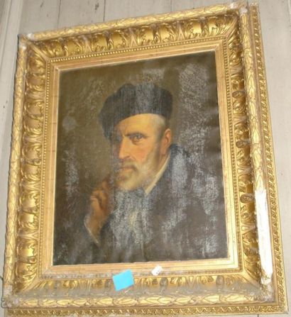 École du XIXe siècle
Portrait d'homme barbu,...