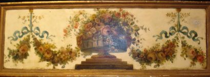 École Française du XIXe siècle
Vase et guirlandes...