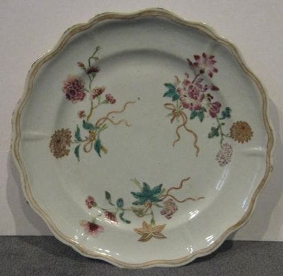 CHINE
Compagnie des Indes Assiette à bord...