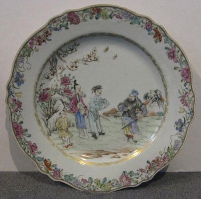 CHINE
Compagnie des Indes Assiette à bord...