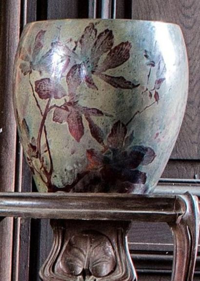 KELLER GUERIN
Lunéville Vase pansu en céramique...