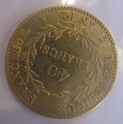 40 Francs or Bonaparte premier consul AN...