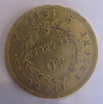 40 Francs or Napoléon Ier tête laurée, Empire...