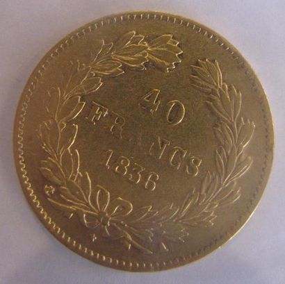 40 Francs or Louis Philippe 1836 A TB