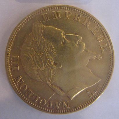 50 Francs or Napoléon III, tête laurée 1868...