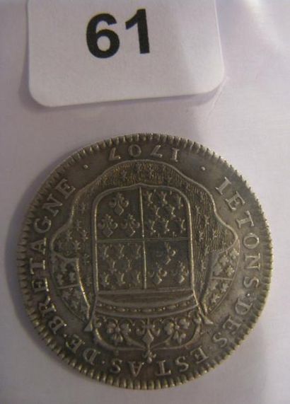 Louis XIV - 1707 tenue de Dinan (6 000 jetons...