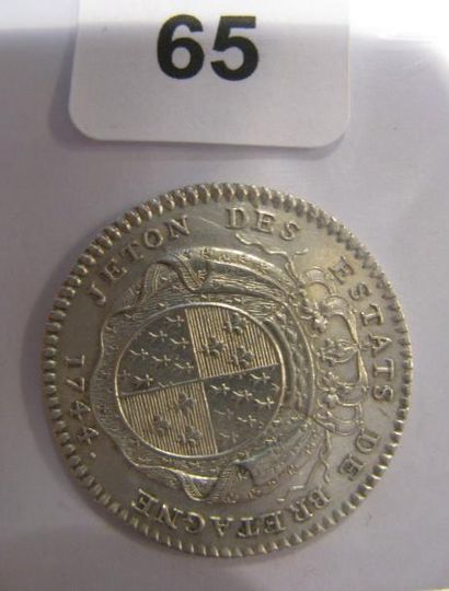 Louis XV - 1744 tenue de Rennes (9 000 jetons...