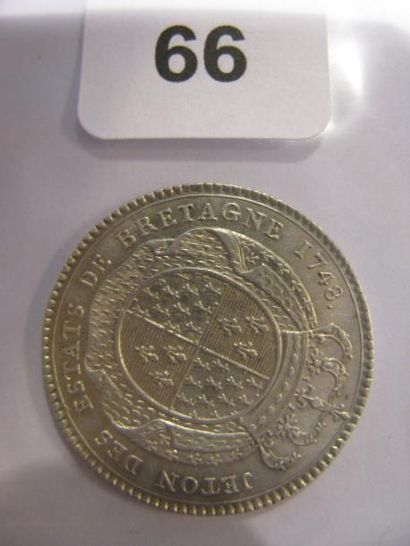 Louis XV - 1748 tenue de Rennes (10 000 jetons)...