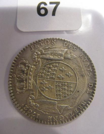 Louis XV - 1762 tenue de Rennes (12 000 jetons...