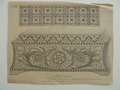 Adolphe Alcan
Étude pour un coffret C. 1918,...