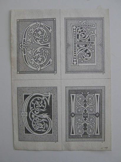 Adolphe Alcan
Étude pour un Alphabet gothique...