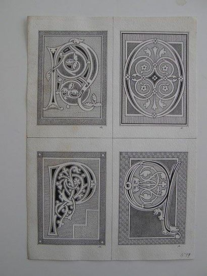 Adolphe Alcan
Étude pour un Alphabet gothique...