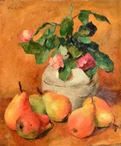 KVAPIL CHARLES, 1884-1957
Poires et fleurs,...